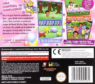 Dora the Explorer: Dora's Big Birthday Adventure - Box - Back Image