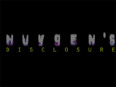 Huygen's Disclosure - Screenshot - Game Title Image