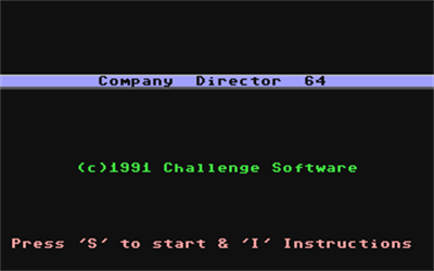 Company Director 64 - Screenshot - Game Title Image