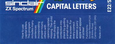 Capital Letters - Box - Back Image
