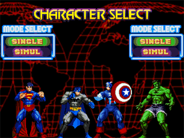 Amalgam Wars: DC X MARVEL - Screenshot - Game Select Image