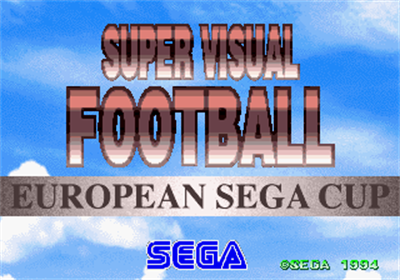 Super Visual Soccer: Sega Cup - Screenshot - Game Title Image