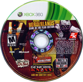 Borderlands: Game of the Year Edition - Disc Image