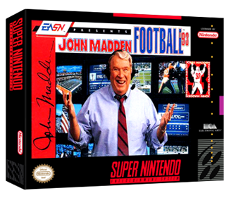 John Madden Football '93 - Box - 3D Image