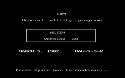 Alien - Screenshot - Game Title Image