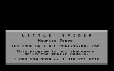 Little Spider - Screenshot - Game Title Image