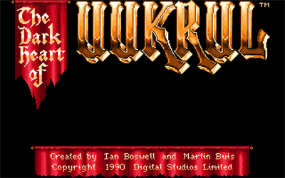 The Dark Heart of Uukrul - Screenshot - Game Title Image