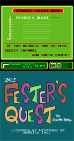 Fester's Quest - Screenshot - Game Title Image