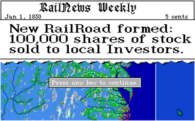 Sid Meier's Railroad Tycoon - Screenshot - Gameplay Image