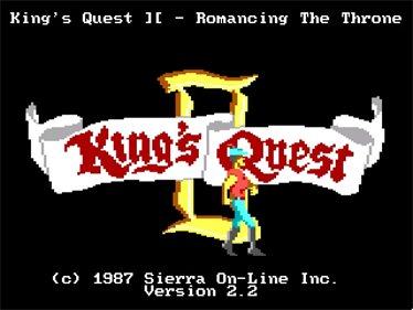 King's Quest II: Romancing the Throne - Screenshot - Game Title Image