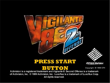 Vigilante 8: 2nd Offense - Screenshot - Game Title Image