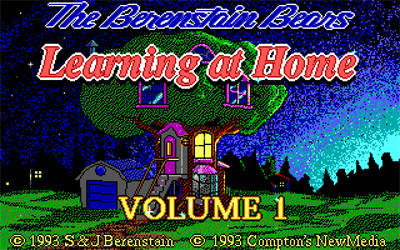 The Berenstain Bears: Volume One: Learning at Home - Screenshot - Game Title Image