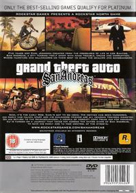 Grand Theft Auto: San Andreas - Box - Back Image