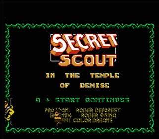 Secret Scout in the Temple of Demise - Screenshot - Game Title Image