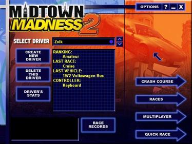 Midtown Madness 2 - Screenshot - Game Select Image