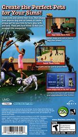 The Sims 2: Pets - Box - Back Image