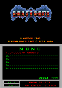 Ghouls'n Ghosts (Mega-Tech) - Screenshot - Game Title Image