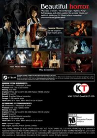 Fatal Frame: Maiden of Black Water - Fanart - Box - Back Image