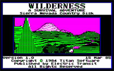 Wilderness: A Survival Adventure - Screenshot - Game Title Image