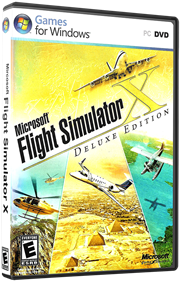 Microsoft Flight Simulator X: Deluxe Edition - Box - 3D Image