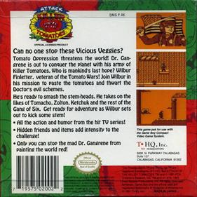Attack of the Killer Tomatoes - Box - Back Image