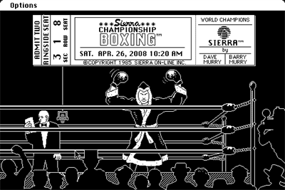 Sierra Championship Boxing - Screenshot - Game Title Image