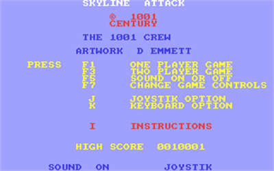 Skyline Attack - Screenshot - Game Title Image