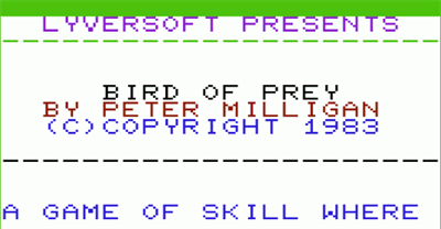 Bird of Prey - Screenshot - Game Title Image