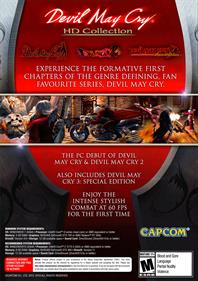 Devil May Cry: HD Collection - Box - Back Image