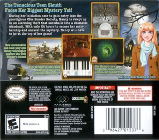 Nancy Drew: The Mystery of the Clue Bender Society - Box - Back Image