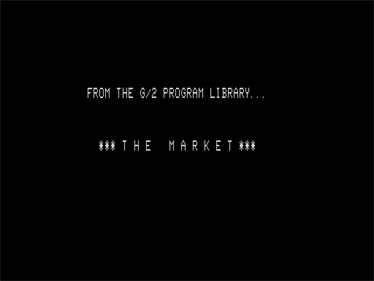 The Market - Screenshot - Game Title Image