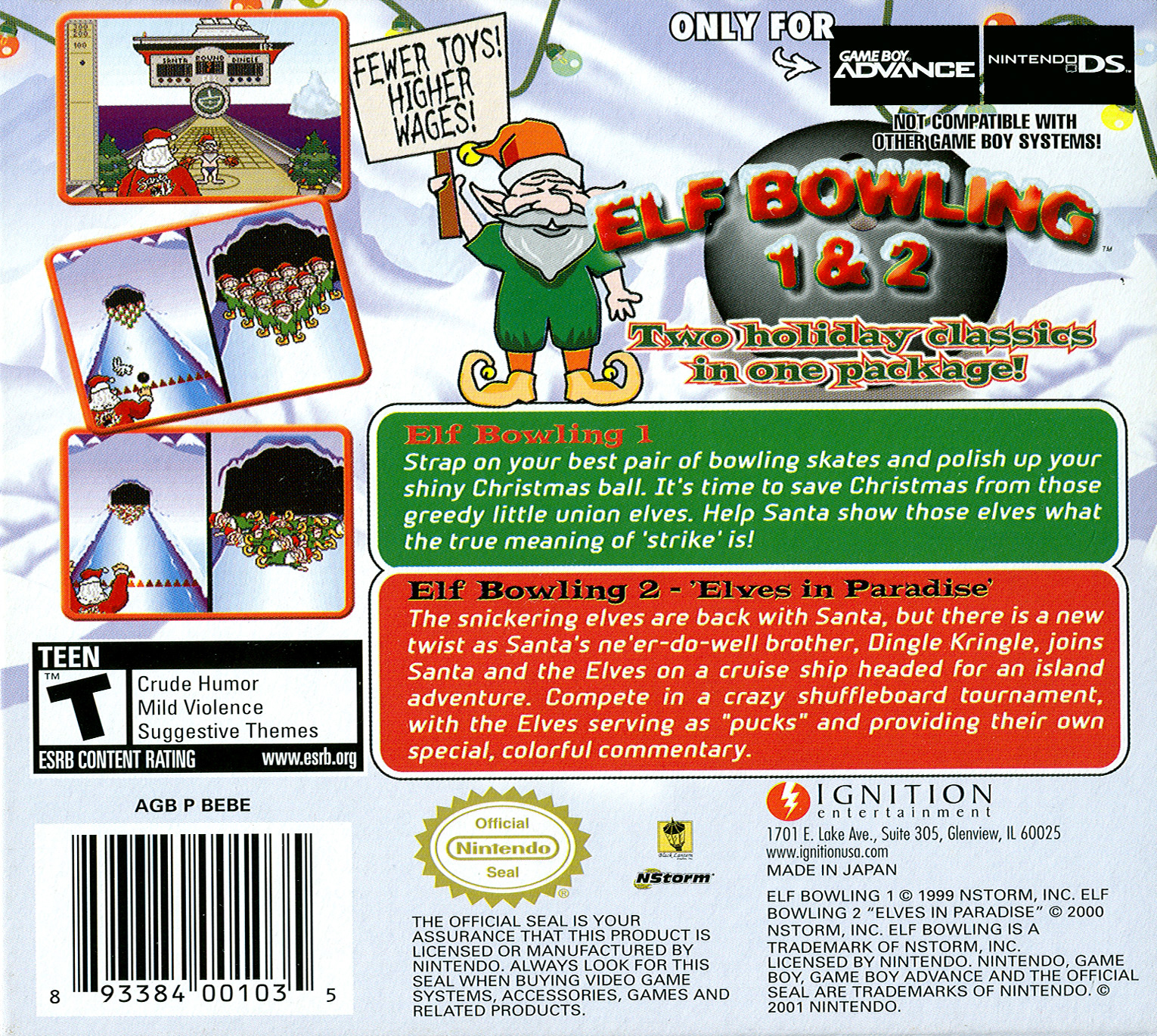 Elf Bowling 1 and 2 Images