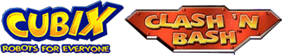Cubix: Robots for Everyone: Clash 'n Bash - Clear Logo Image
