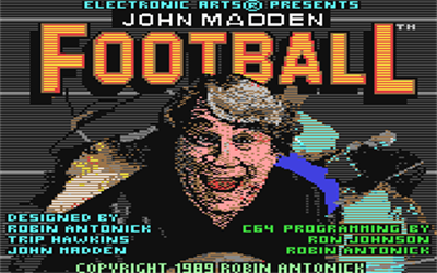 John Madden Football - Screenshot - Game Title Image