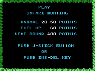 Safari Hunting - Screenshot - Game Title Image