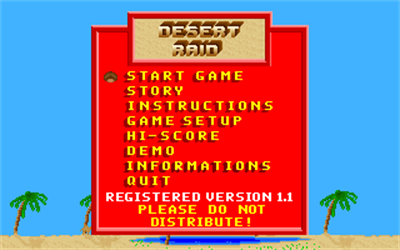 Skunny's Desert Raid - Screenshot - Game Title Image