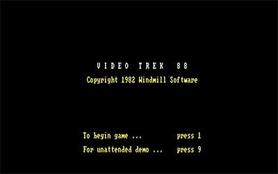 Video Trek 88 - Screenshot - Game Title Image