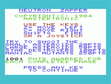 Neutron Zapper - Screenshot - Game Title Image