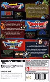 Dragon Quest / Dragon Quest II: Luminaries of the Legendary Line / Dragon Quest III: The Seeds of Salvation - Box - Back Image