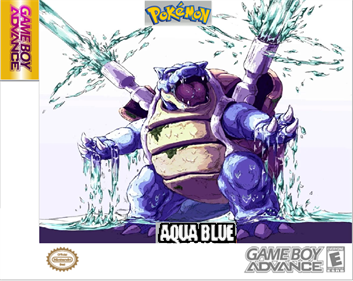 Pokémon Aqua Blue - Fanart - Box - Front