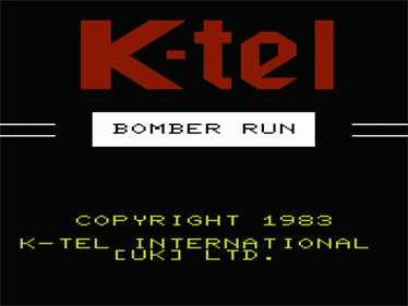 Bomber Run - Screenshot - Game Title Image
