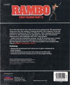 Rambo: First Blood Part II - Box - Back Image