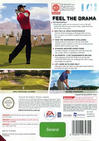 Tiger Woods PGA Tour 10 - Box - Back Image