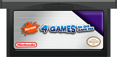 4 Games on One Game Pak: Nicktoons - Fanart - Cart - Front