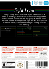 Art Style: Light Trax - Box - Back Image