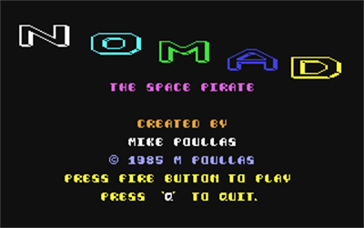 Nomad: The Space Pirate - Screenshot - Game Title Image