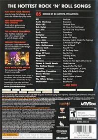 Guitar Hero 5 - Box - Back Image