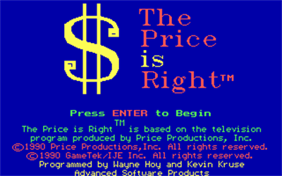 The Price is Right - Screenshot - Game Title Image