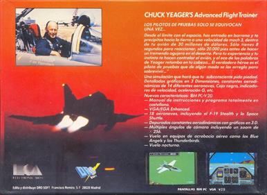 Chuck Yeager's Advanced Flight Trainer - Box - Back Image