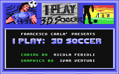 I Play: 3D Soccer - Screenshot - Game Title Image